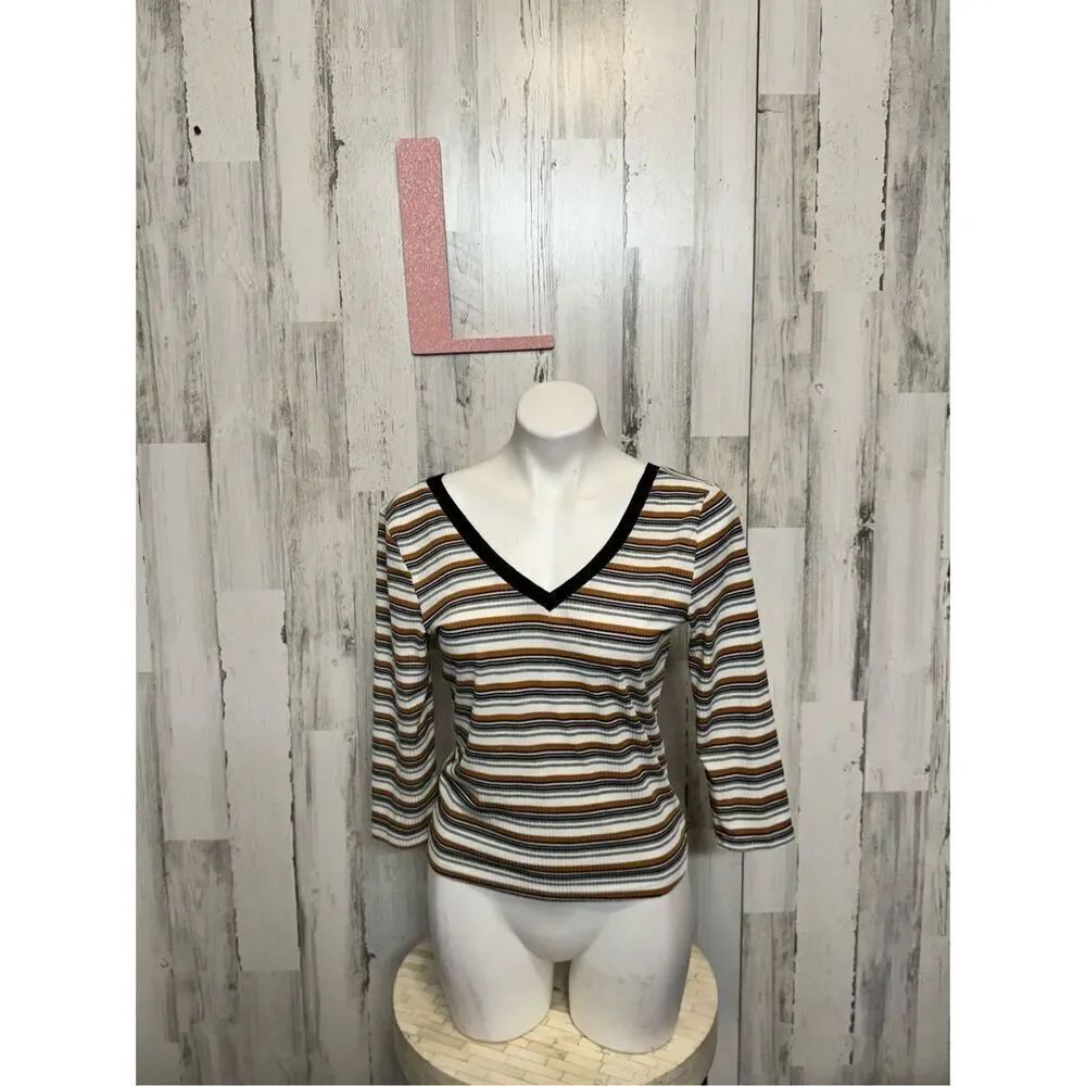 Roommates stripped blouse size large